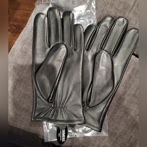 New Excelled Lambskin Black Leather Gloves